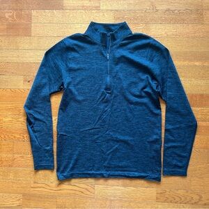 Lululemon Metal Vent Tech Quarter Zip Pullover Navy